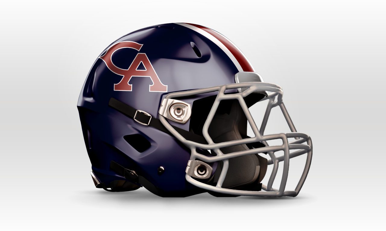 Columbia Academy Bulldogs Football Helmet