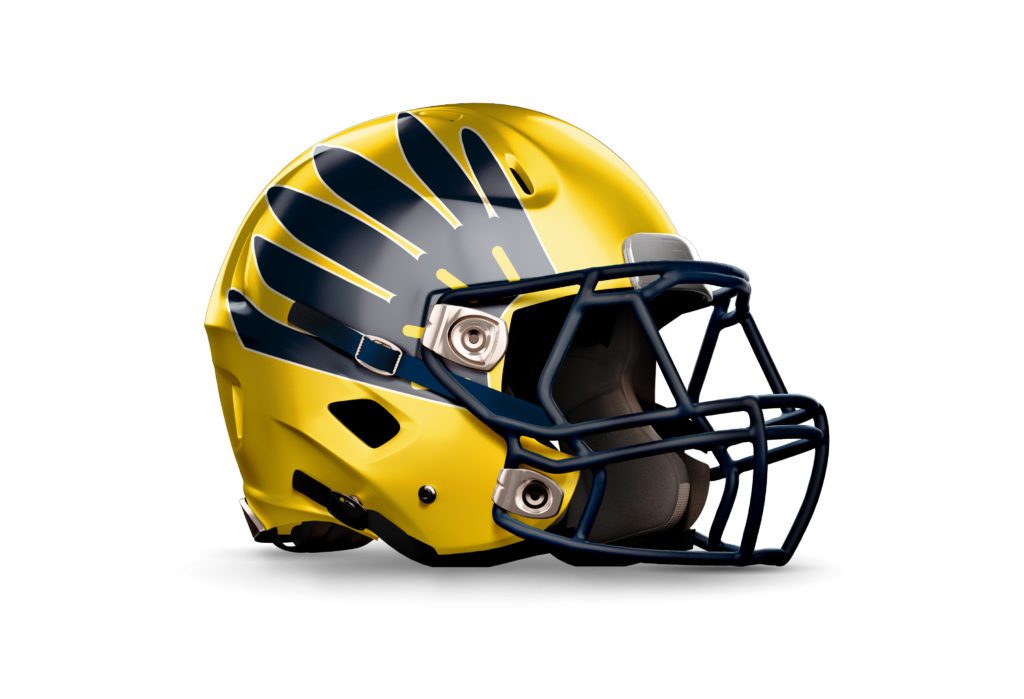 North East Eagles Football Helmet