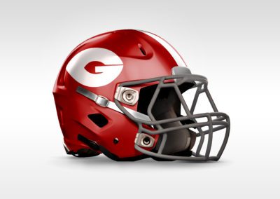 Germantown Red Devils Football Helmet