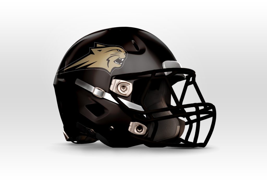 Giles County Bobcats Football Helmet