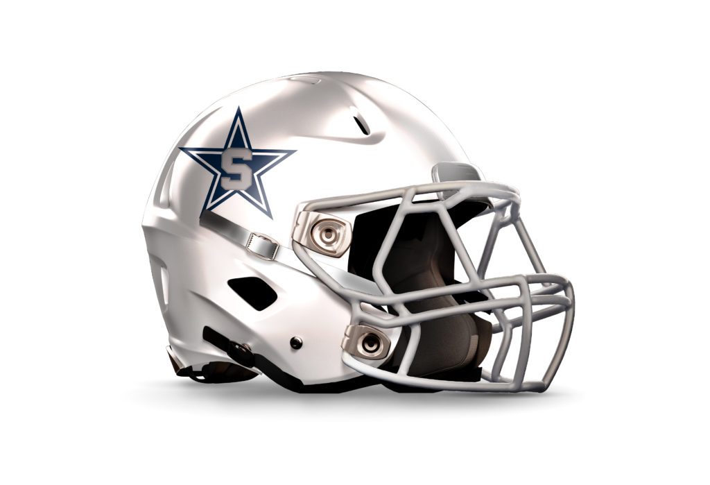 Siegel Stars Football Helmet